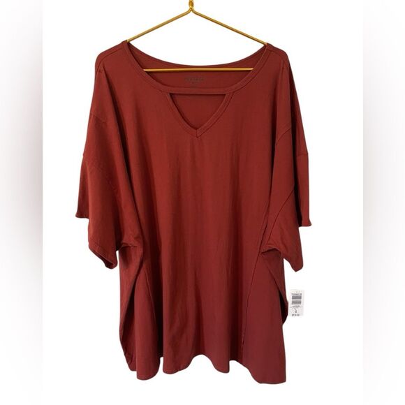 NWT Torrid Heritage Cotton Choker Seamed Tee, Woman’s Size 4x - Picture 5 of 6